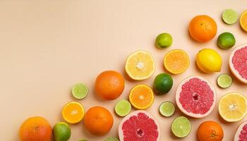 Grapefruit, lime, orange, lemon. photo
