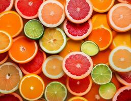 Grapefruit, lime, orange, lemon. photo