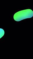 Color Gradient Elements Move 2D Background Animation Alpha Channel Vertical video