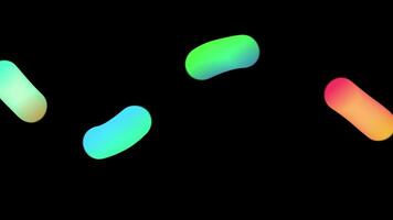 Color Gradient Elements Move 2D Background Animation Alpha Channel video