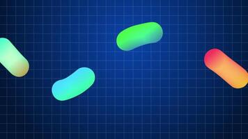 Color Gradient Elements Move 2D Background Animation video
