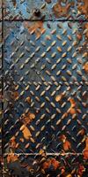 Close Up of a Rusty Metal Plate photo