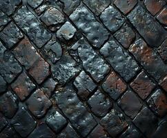 Close Up View of a Brick Wall photo