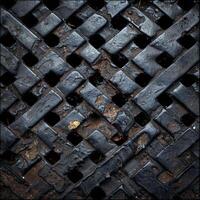 Close Up of Manhole Cover photo