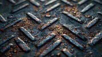Close Up of Rusty Metal Surface Texture photo