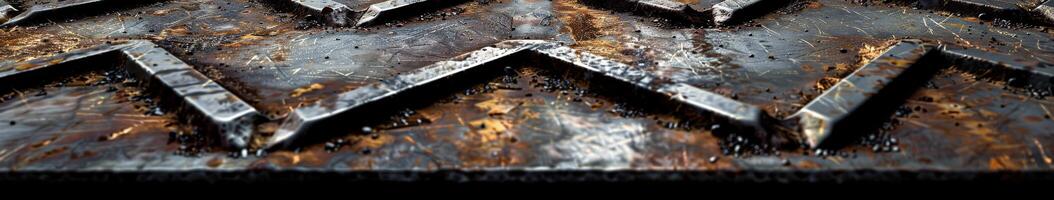 Detailed Close Up of Rusty Metal Surface photo