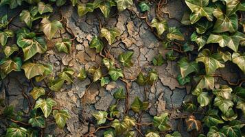 Ivy Growing on a Wall photo