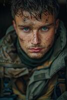 Close Up of Person With Freckles on His Face photo