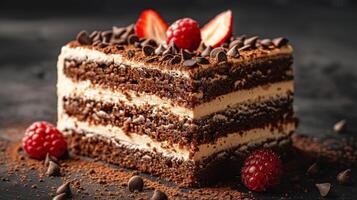 Chocolate Raspberry Cake photo