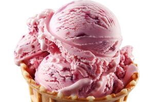 A Scoop of Ice Cream in a Waffle Cup photo