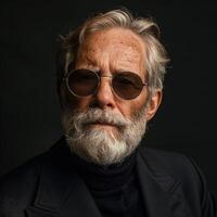 Older Man With Beard and Glasses photo