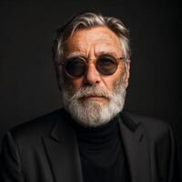 Older Man With Beard and Glasses photo