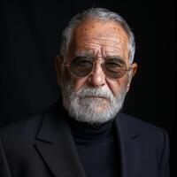 Older Man With Beard and Glasses photo