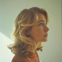 Close Up Portrait of Person Wearing Sweater photo