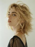 Close-Up Portrait of Person With Short Haircut photo