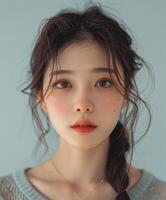 Close Up of Person Wearing Sweater photo