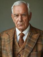 Serious Man in Suit and Tie photo