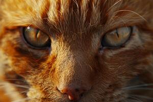 Close Up of a Cat With Blue Eyes photo