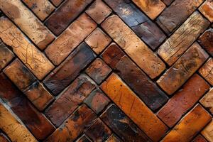 Detailed close up of a brick wall photo