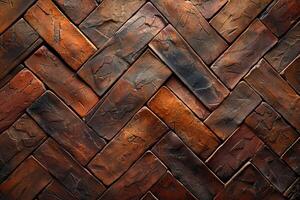 Close up of a brown brick wall photo