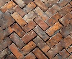 Close-up view of a brick wall photo