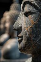 Close up of a buddha statue photo