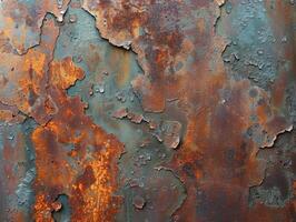 Rusted metal surface covered in rust photo