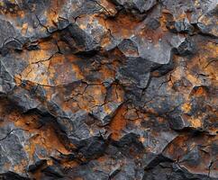 Close up of tree bark with rust photo
