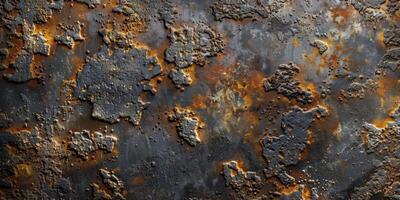 Rusted metal surface with heavy rust photo