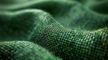 Close up view of green cloth photo