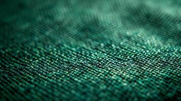 Close up view of green fabric photo