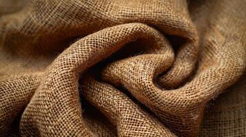 Close up of brown fabric photo