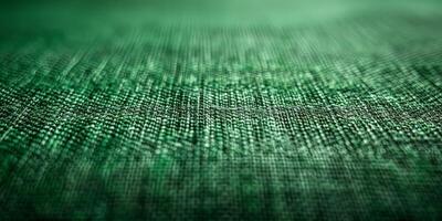 Close up view of a green cloth photo