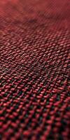 Close-up of red and black fabric photo