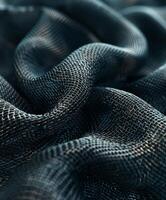 Close-up view of black fabric photo