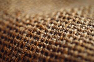 Close up view of woven material photo