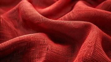 Close up of red cloth photo