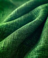 Close up of green cloth photo