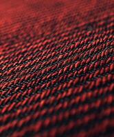 Close up of red and black cloth photo