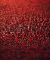 Close up view of red fabric photo