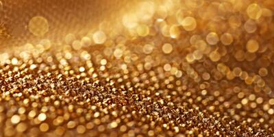 Gold background with small bubbles photo