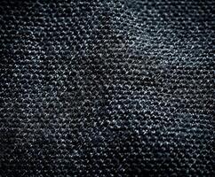 Close up of black fabric texture photo