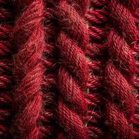 Close up of a red yarn photo