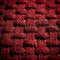 Close up of red woven material photo