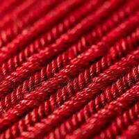 Close up of red woven material photo