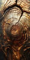 Detailed close up of a tree trunk photo