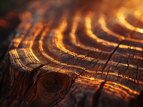 Cross section of a tree trunk photo