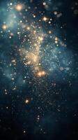 Blurry cluster of stars in space photo