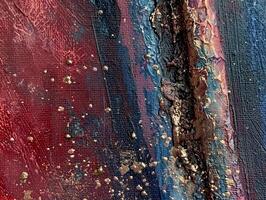 Close up of painted artwork photo