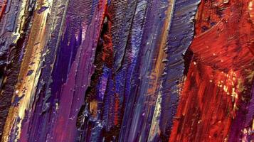 Close up of a vibrant multi-colored painting photo